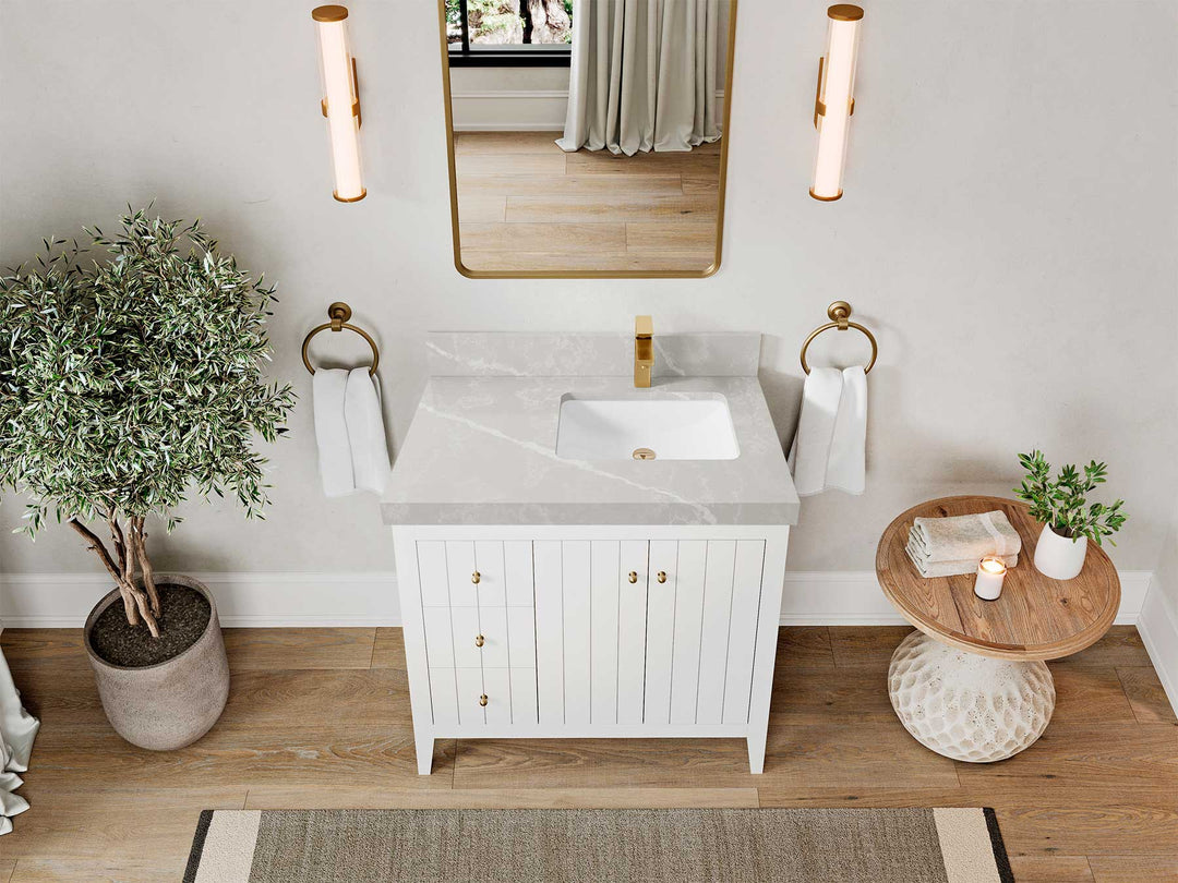 Atlanta 36 in. W x 22 in. D Right Offset Sink Bathroom Vanity - Willow Bath and Vanity