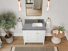 Atlanta 36 in. W x 22 in. D Right Offset Sink Bathroom Vanity - photo 40