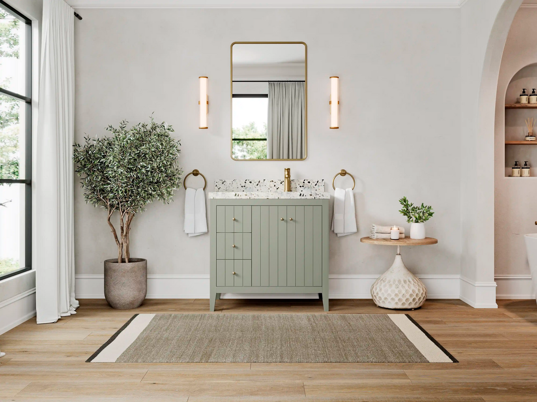 Atlanta 36 in. W x 22 in. D Right Offset Sink Bathroom Vanity - Willow Bath and Vanity