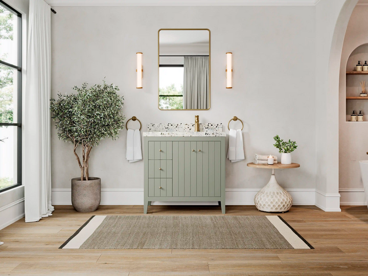 Atlanta 36 in. W x 22 in. D Right Offset Sink Bathroom Vanity - photo 4