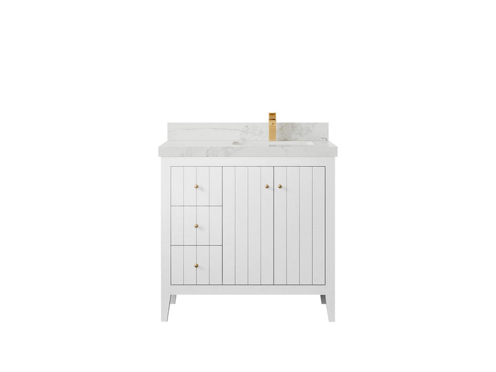 Atlanta 36 in. W x 22 in. D Right Offset Sink Bathroom Vanity - photo 21