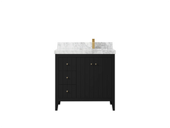 Atlanta 36 in. W x 22 in. D Right Offset Sink Bathroom Vanity - photo 29
