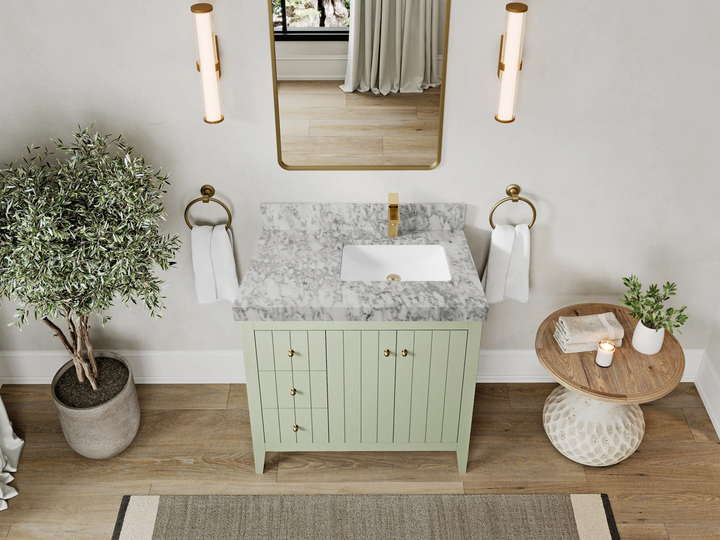 Atlanta 36 in. W x 22 in. D Right Offset Sink Bathroom Vanity - photo 14