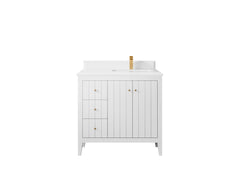 Atlanta 36 in. W x 22 in. D Right Offset Sink Bathroom Vanity - photo 35