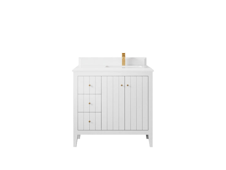 Atlanta 36 in. W x 22 in. D Right Offset Sink Bathroom Vanity - photo 35