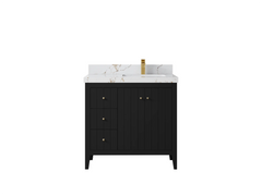 Atlanta 36 in. W x 22 in. D Right Offset Sink Bathroom Vanity - photo 49