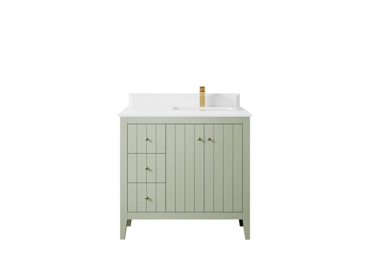 Atlanta 36 in. W x 22 in. D Right Offset Sink Bathroom Vanity - photo 23