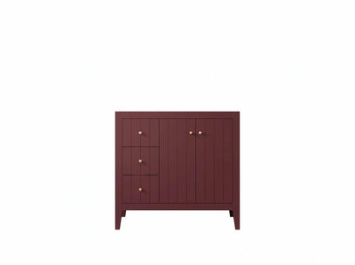 Atlanta 36 in. W x 22 in. D Right Offset Sink Bathroom Vanity - Willow Bath and Vanity