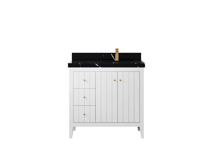 Atlanta 36 in. W x 22 in. D Right Offset Sink Bathroom Vanity - photo 15