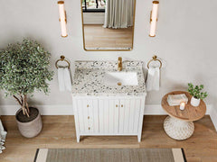 Atlanta 36 in. W x 22 in. D Right Offset Sink Bathroom Vanity - photo 7