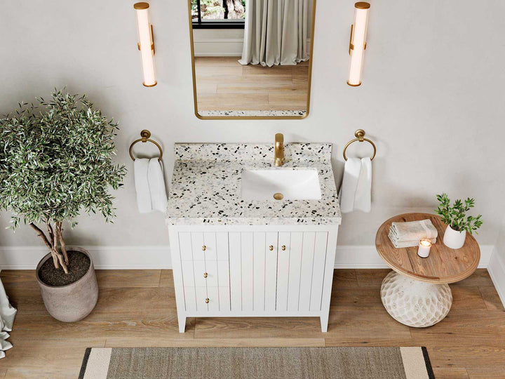 Atlanta 36 in. W x 22 in. D Right Offset Sink Bathroom Vanity - photo 7