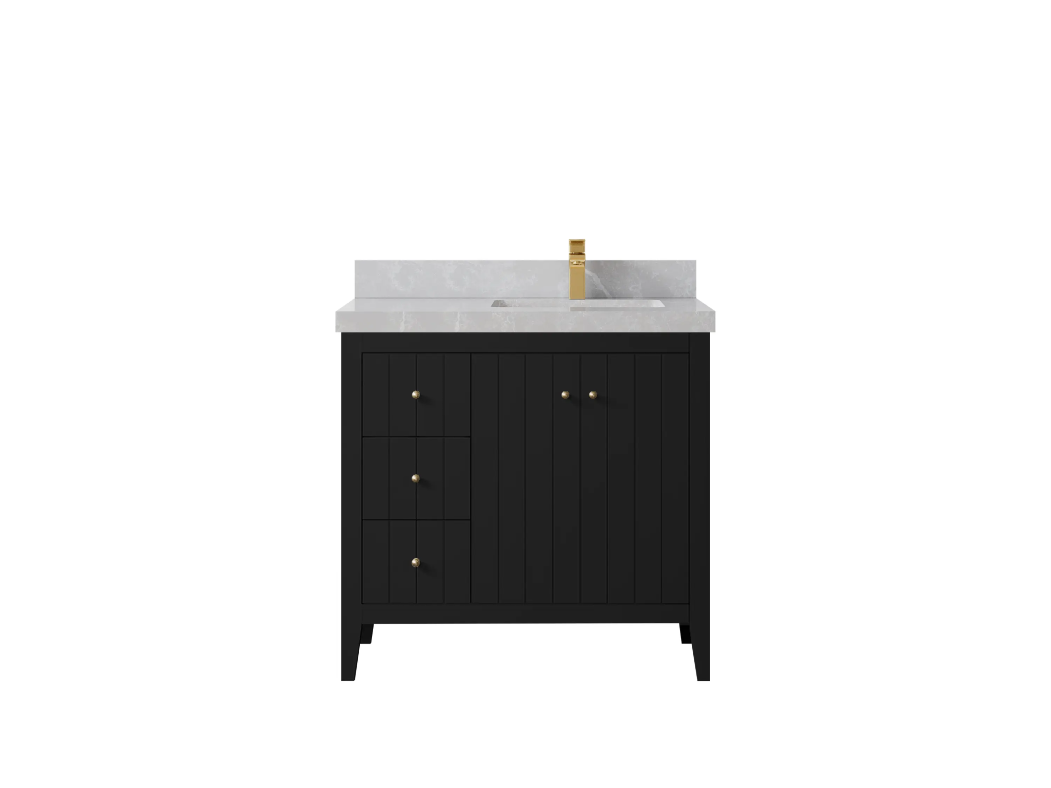 Atlanta 36 in. W x 22 in. D Right Offset Sink Bathroom Vanity - Willow Bath and Vanity