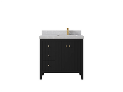 Atlanta 36 in. W x 22 in. D Right Offset Sink Bathroom Vanity - photo 43