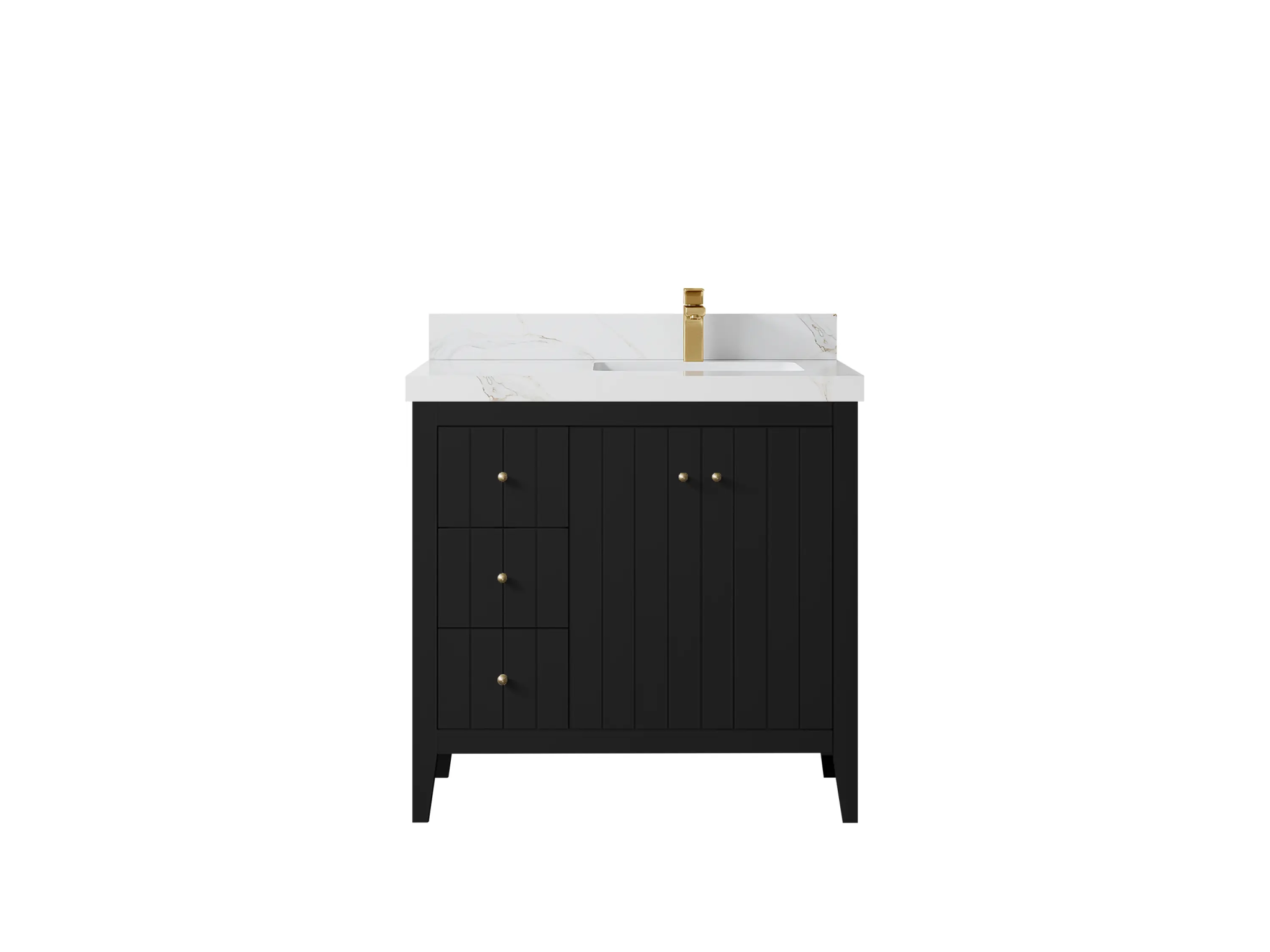 Atlanta 36 in. W x 22 in. D Right Offset Sink Bathroom Vanity - Willow Bath and Vanity