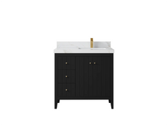 Atlanta 36 in. W x 22 in. D Right Offset Sink Bathroom Vanity - photo 31