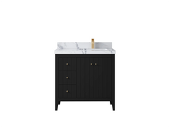 Atlanta 36 in. W x 22 in. D Right Offset Sink Bathroom Vanity - photo 27