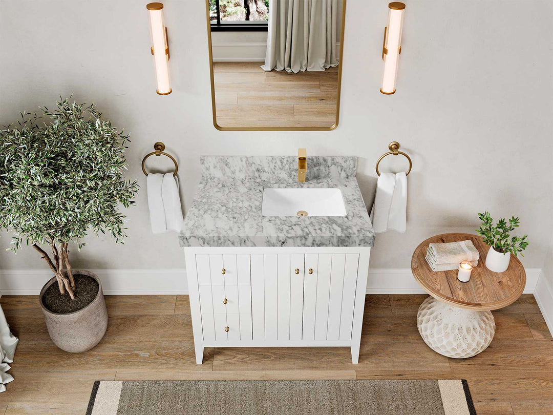 Atlanta 36 in. W x 22 in. D Right Offset Sink Bathroom Vanity - Willow Bath and Vanity