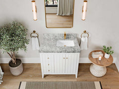 Atlanta 36 in. W x 22 in. D Right Offset Sink Bathroom Vanity - photo 26