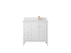 Atlanta 36 in. W x 22 in. D Right Offset Sink Bathroom Vanity - photo 37