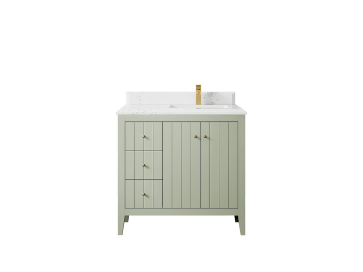 Atlanta 36 in. W x 22 in. D Right Offset Sink Bathroom Vanity - photo 21
