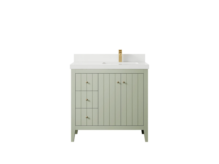 Atlanta 36 in. W x 22 in. D Right Offset Sink Bathroom Vanity - photo 39