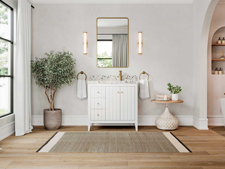 Atlanta 36 in. W x 22 in. D Right Offset Sink Bathroom Vanity - photo 4