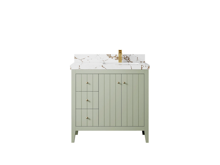 Atlanta 36 in. W x 22 in. D Right Offset Sink Bathroom Vanity - photo 31