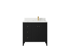 Atlanta 36 in. W x 22 in. D Right Offset Sink Bathroom Vanity - photo 35