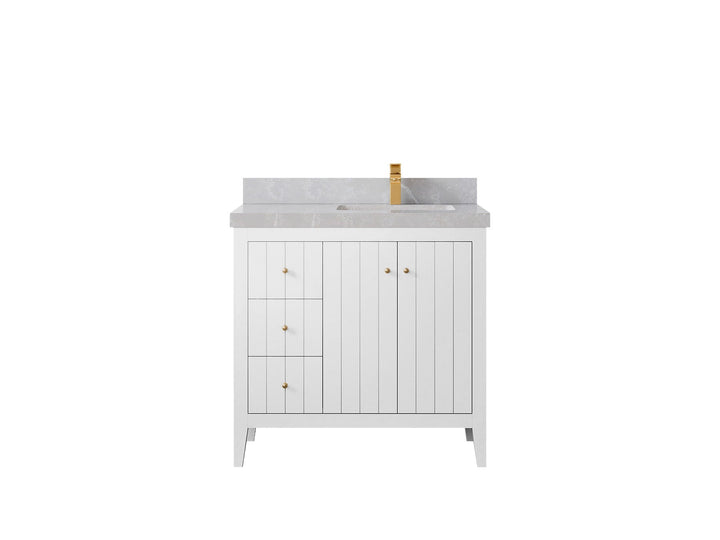 Atlanta 36 in. W x 22 in. D Right Offset Sink Bathroom Vanity - photo 39