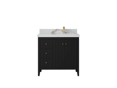 Atlanta 36 in. W x 22 in. D Right Offset Sink Bathroom Vanity - photo 19