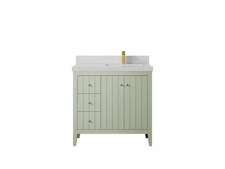 Atlanta 36 in. W x 22 in. D Right Offset Sink Bathroom Vanity - photo 17