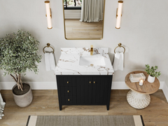Atlanta 36 in. W x 22 in. D Right Offset Sink Bathroom Vanity - photo 48