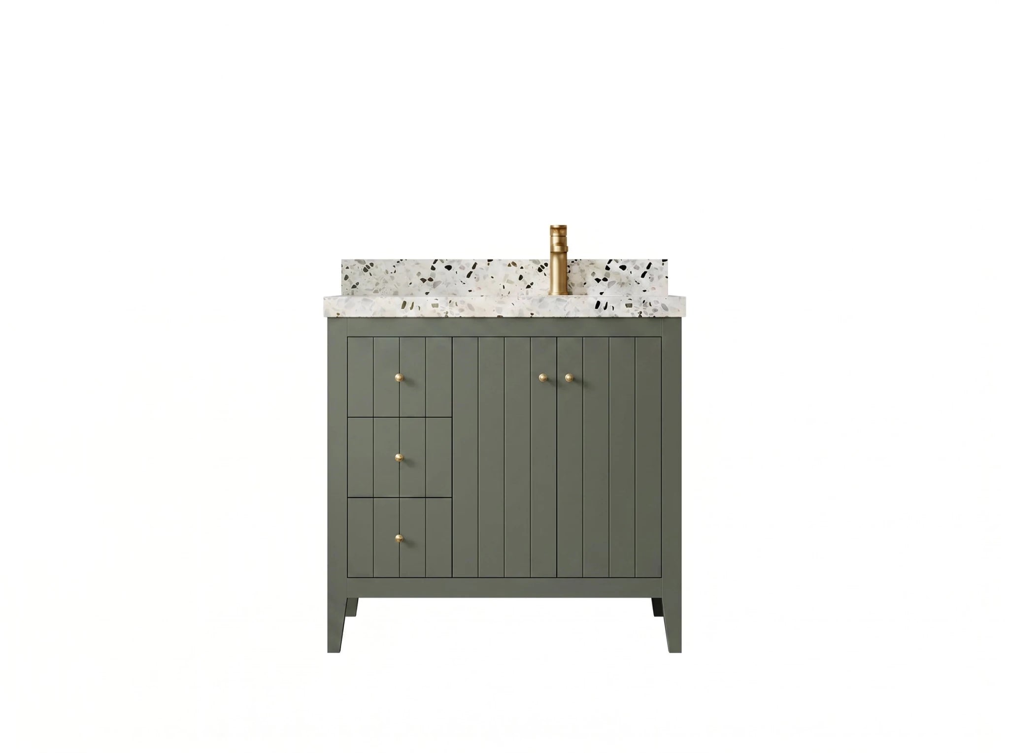 Atlanta 36 in. W x 22 in. D Right Offset Sink Bathroom Vanity - Willow Bath and Vanity