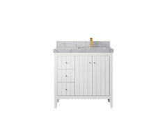 Atlanta 36 in. W x 22 in. D Right Offset Sink Bathroom Vanity - photo 49