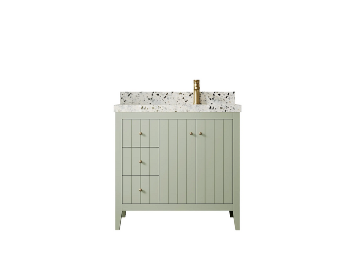 Atlanta 36 in. W x 22 in. D Right Offset Sink Bathroom Vanity - photo 8