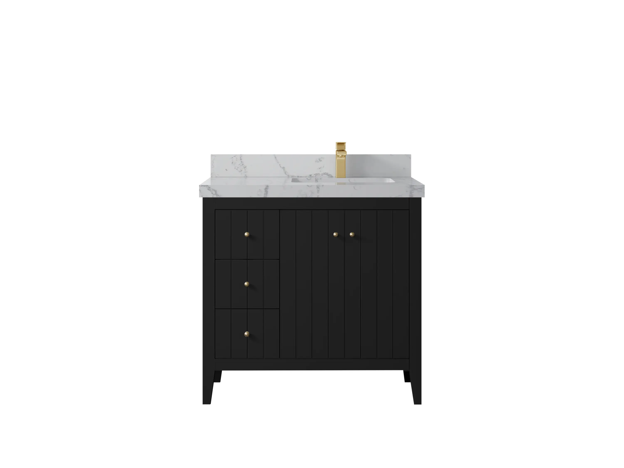 Atlanta 36 in. W x 22 in. D Right Offset Sink Bathroom Vanity - Willow Bath and Vanity