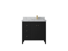 Atlanta 36 in. W x 22 in. D Right Offset Sink Bathroom Vanity - photo 23