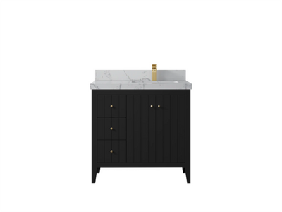 Atlanta 36 in. W x 22 in. D Right Offset Sink Bathroom Vanity - Willow Bath and Vanity