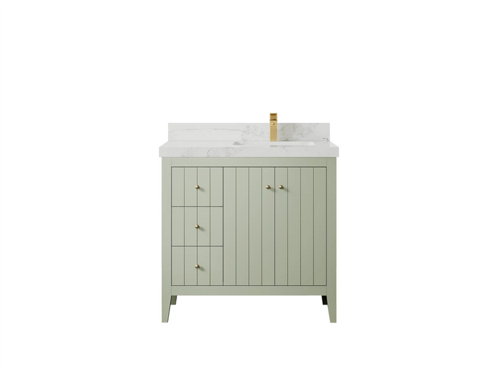 Atlanta 36 in. W x 22 in. D Right Offset Sink Bathroom Vanity - photo 47