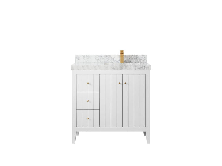 Atlanta 36 in. W x 22 in. D Right Offset Sink Bathroom Vanity - photo 27