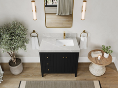Atlanta 36 in. W x 22 in. D Right Offset Sink Bathroom Vanity - photo 42