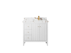 Atlanta 36 in. W x 22 in. D Right Offset Sink Bathroom Vanity - photo 43