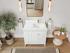 Atlanta 36 in. W x 22 in. D Right Offset Sink Bathroom Vanity - photo 50
