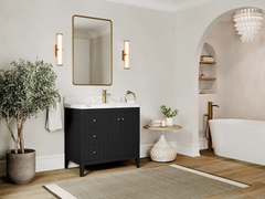 Atlanta 36 in. W x 22 in. D Right Offset Sink Bathroom Vanity - photo 2