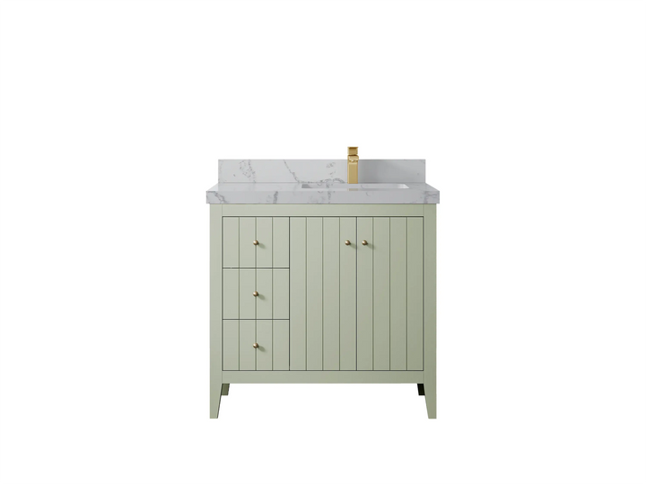 Atlanta 36 in. W x 22 in. D Right Offset Sink Bathroom Vanity - photo 37