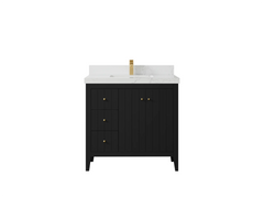 Atlanta 36 in. W x 22 in. D Center Sink Bathroom Vanity for Modern Elegant Bathrooms - photo 35