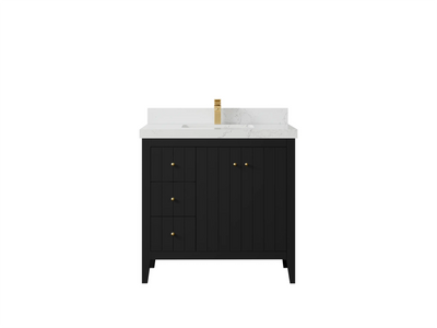 Atlanta 36 W x 22 D Center Sink Vanity for Elegant Bathrooms - Willow Bath and Vanity