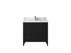 Atlanta 36 in. W x 22 in. D Center Sink Bathroom Vanity for Modern Elegant Bathrooms - photo 21