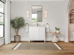 Atlanta 36 in. W x 22 in. D Center Sink Bathroom Vanity for Modern Elegant Bathrooms - photo 5