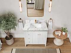 Atlanta 36 in. W x 22 in. D Center Sink Bathroom Vanity for Modern Elegant Bathrooms - photo 15